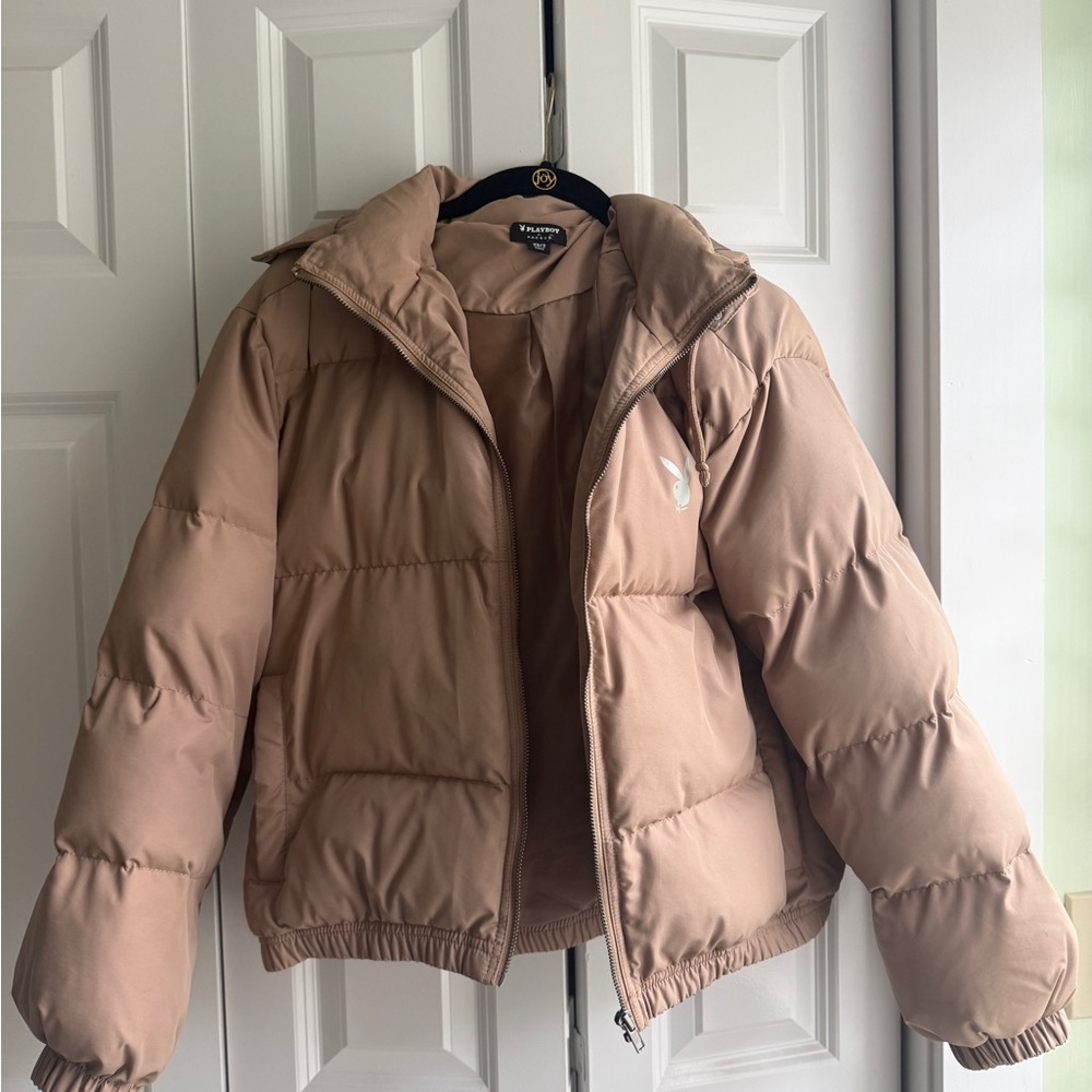 PLAYBOY by Pacsun Tan Puffer Jacket
